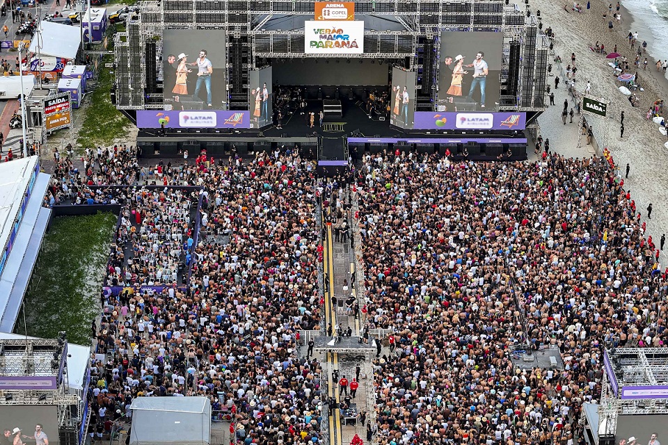 Verão Maior Paraná 2026 iguala público de 2025 em apenas três finais de semana
