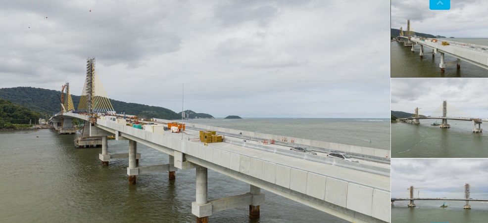 Falta pouco: Estado divulga novas imagens da construção da Ponte de Guaratuba. Veja o vídeo…