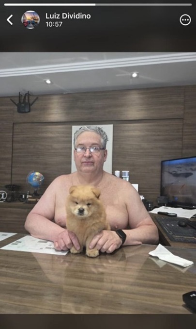 FUTURO PRESIDENTE DA APPA EXIBE O  CORPO ESCULTURAL COM SEU MASCOTE !!!