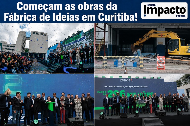 Começam as obras da Fábrica de Ideias, novo complexo de inovação e cultura do Paraná